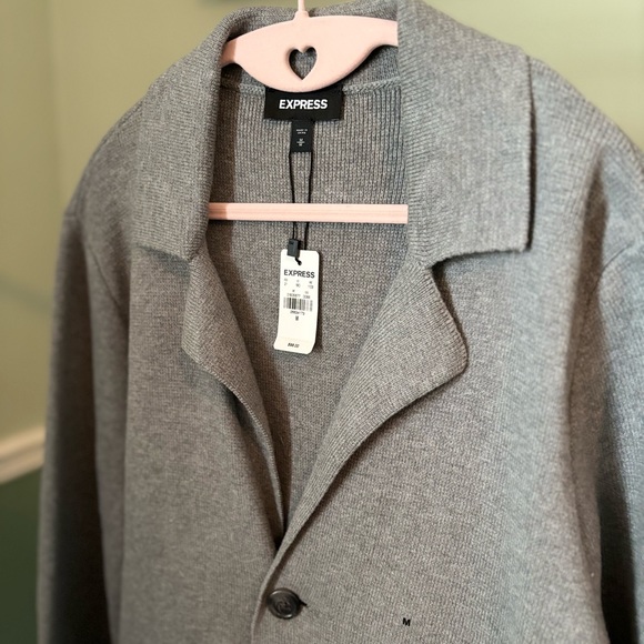 Gray/grey sweater jacket - Picture 5 of 5